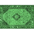 thumbnail image 1 of Ahgly Company Indoor Rectangle Medallion Emerald Green Traditional Area Rugs, 7' x 9', 1 of 4