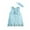 Blue, variant on Young adult fashion Girls Dress for Wedding Guest Girls Waffle Knit Button Detail Tiered Dresses Short Sleeve Casual Sun Beach Dress