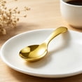 thumbnail image 6 of Ecohintz Mini Stainless Steel Spoons for Coffee And Dessert, Small Condiment Spoons for Sugar And Spices, Food-Grade Metal Spoons for Seasoning And Tasting Gold, 6 of 6