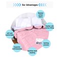 thumbnail image 6 of Qocolhg Solid Color Summer Cooler Quilt Twin Size - Cooling Blankets for Hot Sleepers, Skin-friendly Plain Printed Washed Cotton Summer Quilt, Bedding Soft Coverlet Quilts for Kids, 59x79 inch, Pink, 6 of 8