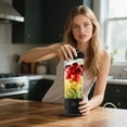 thumbnail image 2 of 600ml Portable Juicer Multifunctional USB Charging Juicer Machine Fresh Fruit Juice Smoothie Cup Bottle Smart Home Products for Bathroom Smart Home Devices 2022 Smart Home Gadgets for Bathroom Smart, 2 of 4
