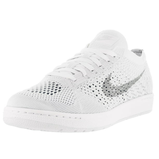 Haz lo mejor que pueda deseable Asociación Nike Women's Tennis Classic Ultra Flyknit White/Wolf Grey Tennis Shoes -  Walmart.com