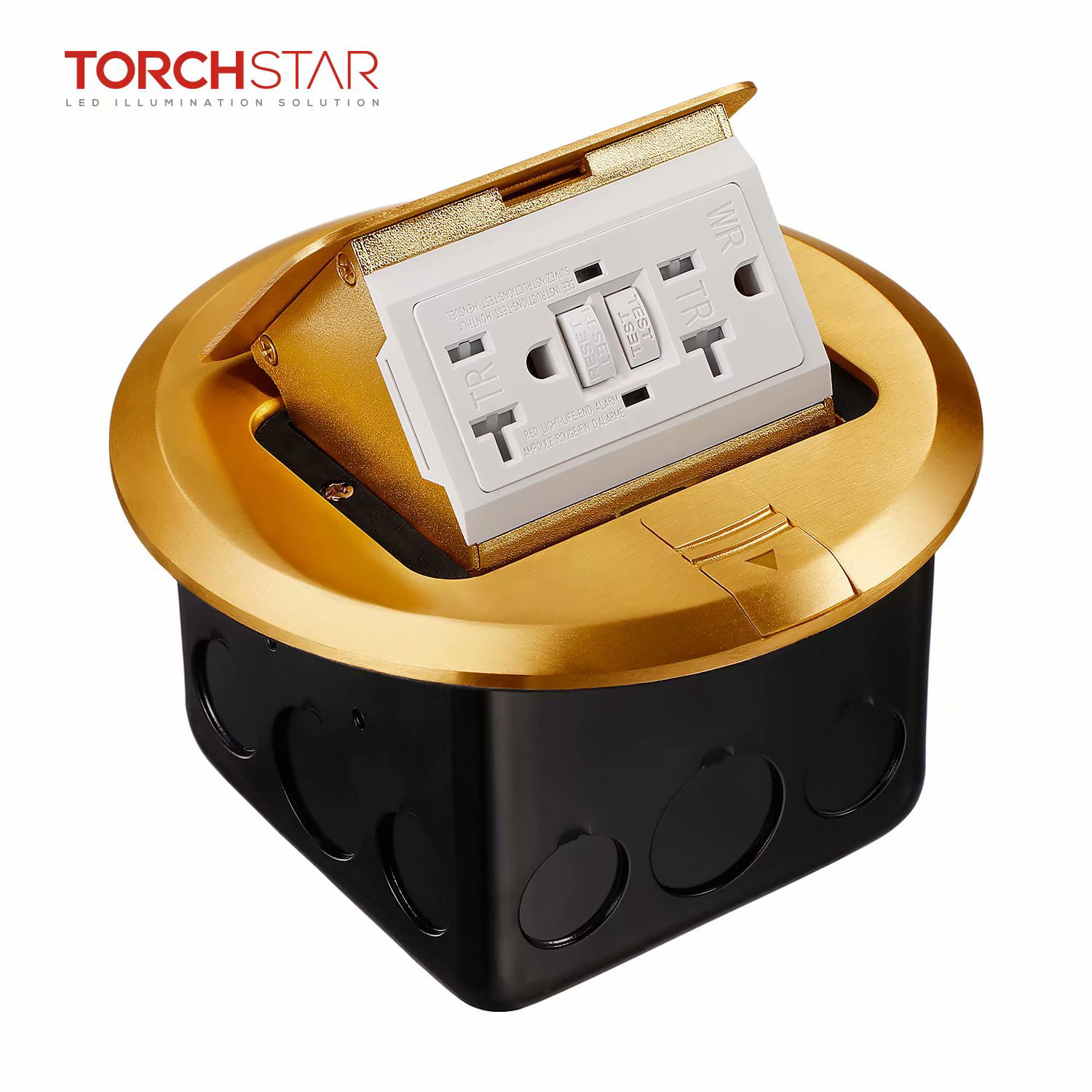 Torchstar Pop Up Electrical Floor Outlet Box Ul Listed Countertop