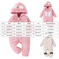 thumbnail image 5 of Gubotare Snow Suit for Toddler Girls Newborn Baby Fleece Jumpsuit Girls Boys Winter Hooded Coverall Romper Cute Baby Snowsuit Clothes 2T 3T (Red,2-3 Years), 5 of 9