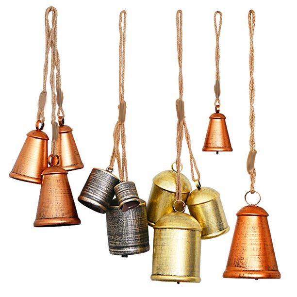 OSALADI Lot De 12 Petites Cloches Dorées - Breloques Grelots Pendentifs Pour Artisanat, Noël, Bijoux Et Décoration