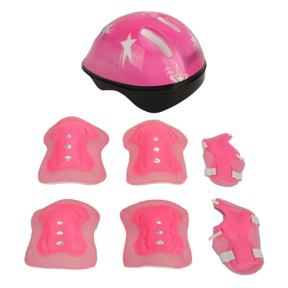 Kids Protective Gear Set with Helmet, Riding Protective Gear for Age 5 to 14, Skateboarding Helmets with Adjustable Knee Pads Elbow Pads Wrist Guards