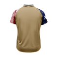 thumbnail image 3 of Men's Three Button Solid Color White Collar Raglan Shirt Tops M, 3 of 3