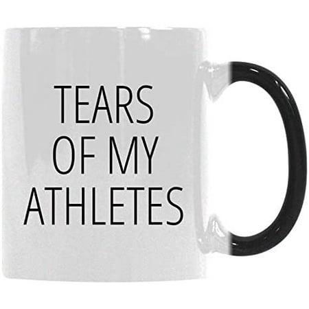 

Gift Coffee Mug Cup Tears Of My Athletes Funny Gift for Trainer Teacher Heat Sensitive Color-Changing Morphing Mug