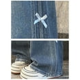 thumbnail image 7 of Girls Jeans Elastic High Waist Wide-Leg Palazzo Denim Pants Pants for Teen Girls Baggy Jeans for Girls, 7 of 7