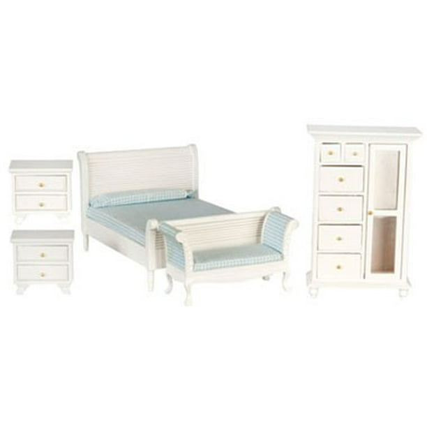 Dollhouse Bedroom Set 5 White Walmart Com Walmart Com