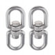 thumbnail image 1 of 2X Hebilla de acero inoxidable anillo universal Hebilla giratoria de 8 anillos M5 2 piezas, 1 of 8
