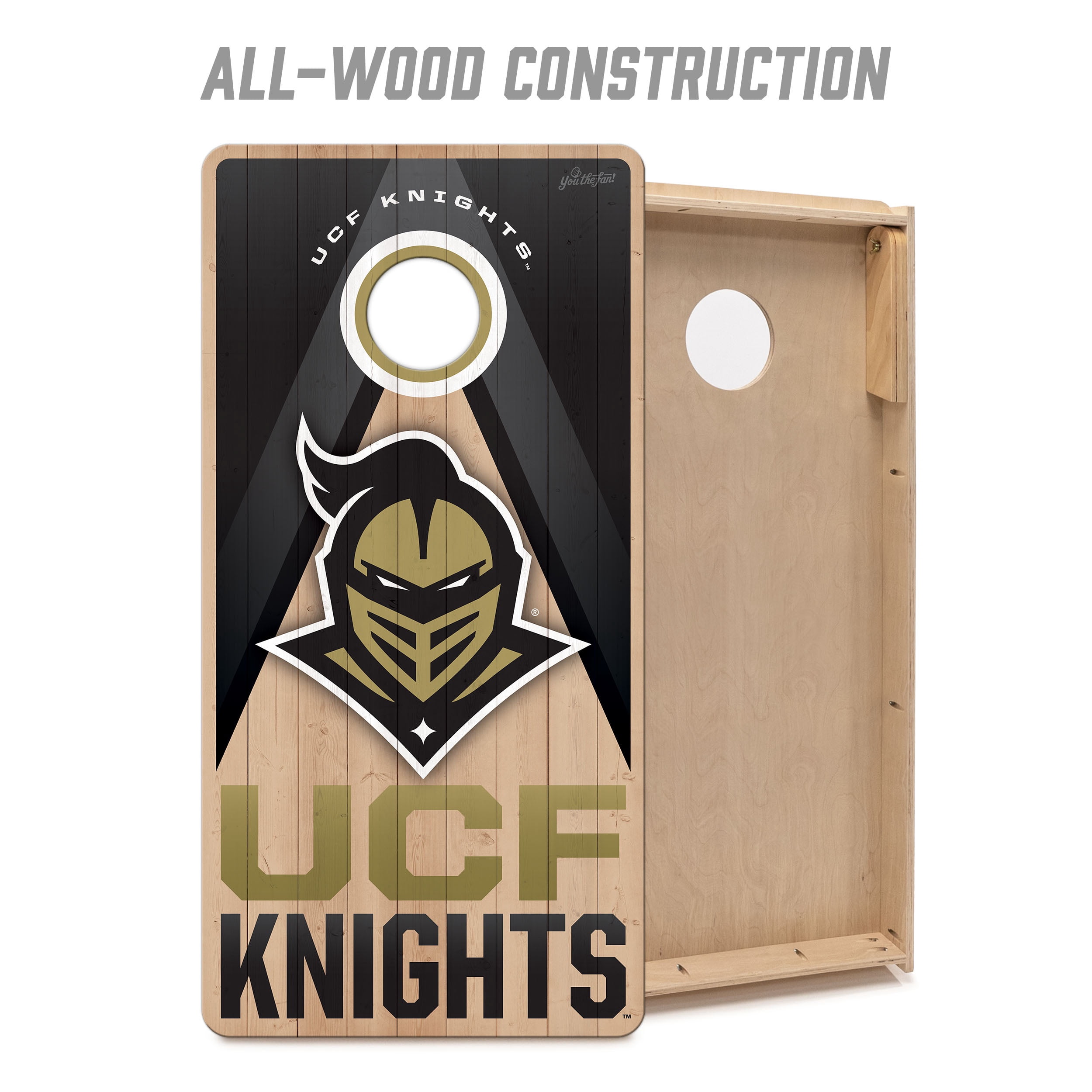 YouTheFan NCAA UCF Knights 2X4 Slogan Series Cornhole NO BAGS