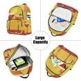 thumbnail image 5 of FORMRS Mini Backpack Purse for Women Quilted Travel Daypack Casual Shoulder Bag, Orange Cocktails, 5 of 7