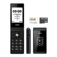 thumbnail image 3 of UNIWA X28 teléfono móvil con tapa, pantalla de 2,8 pulgadas, función 2G, teléfono móvil con botón grande para personas mayores, pantalla Dual desbloqueada, 1200mAh, 3 of 5