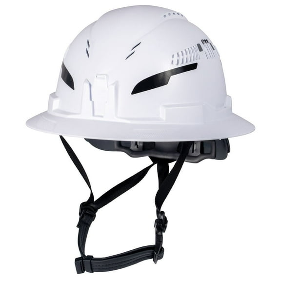 Klein Tools Class C Type 2 Hard Hat Vented Full Brim Style With Chin Strap White