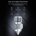 thumbnail image 3 of Creality Copper Alloy Nozzle Kit High Hardness 500℃ Temperature Resistance Applicable to most FDM and, 3 of 8