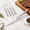 4, variant on 4-piece Hammered Steak Set Serrated Stainless Steel
