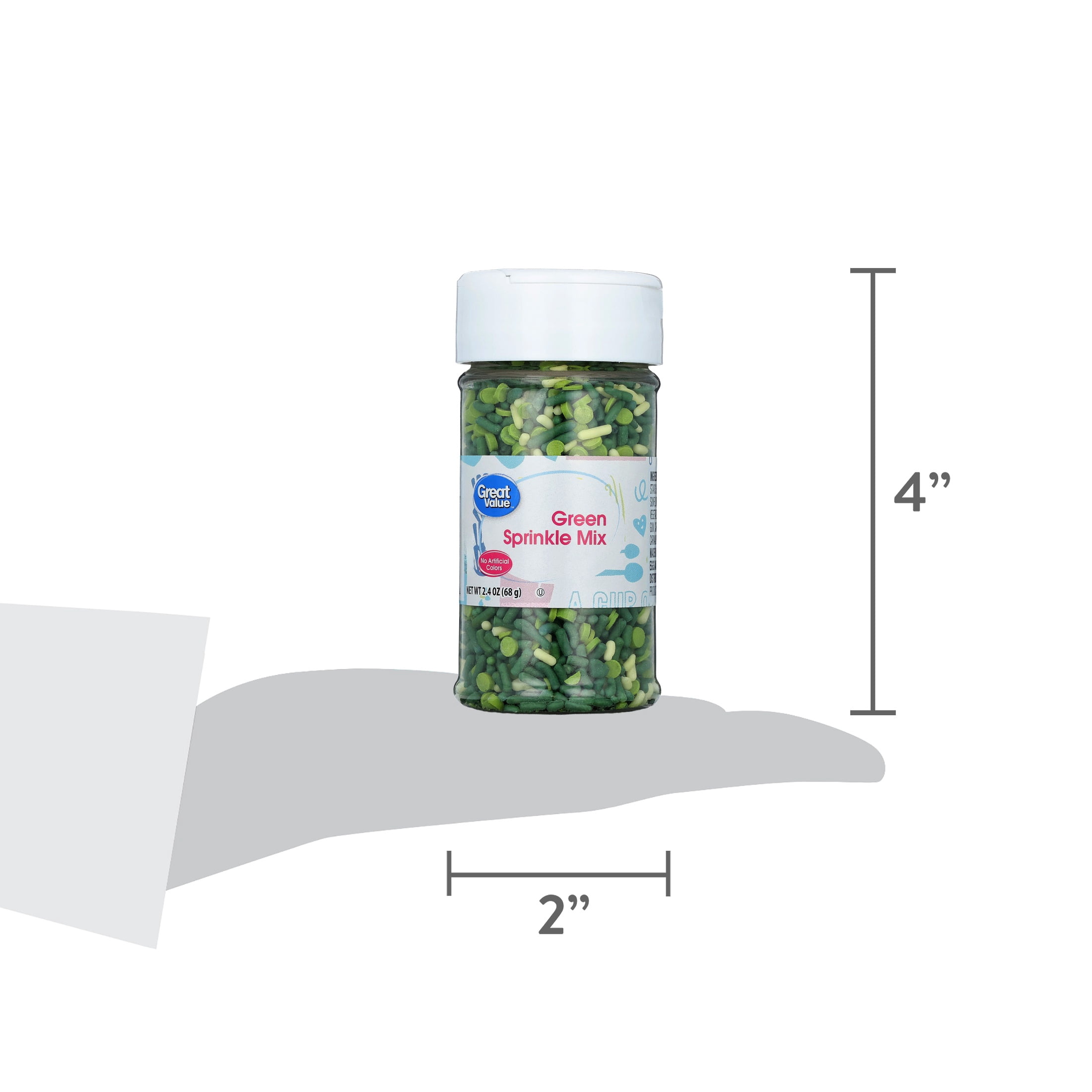 Great Value Green Decorating Sprinkle Mix, 2.4 oz