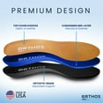 thumbnail image 2 of ORTHOS Footwear Orthotic Insoles - Full Length - Made in USA, 2 of 10