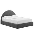 thumbnail image 2 of Modway Resort Upholstered Fabric Arched Round Full Platform Bed in Heathered Weave Slate, 2 of 9