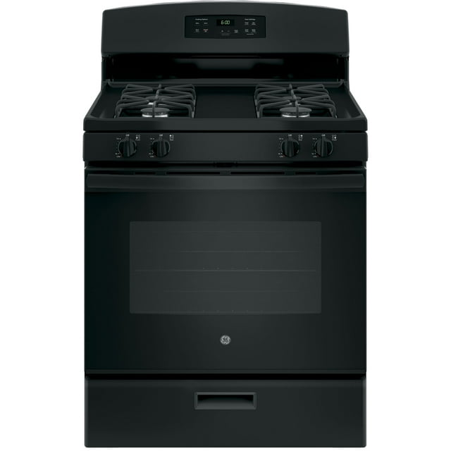 GE 30" Gamme Debout Sans Gaz Noir JCGBS60DEKBB
