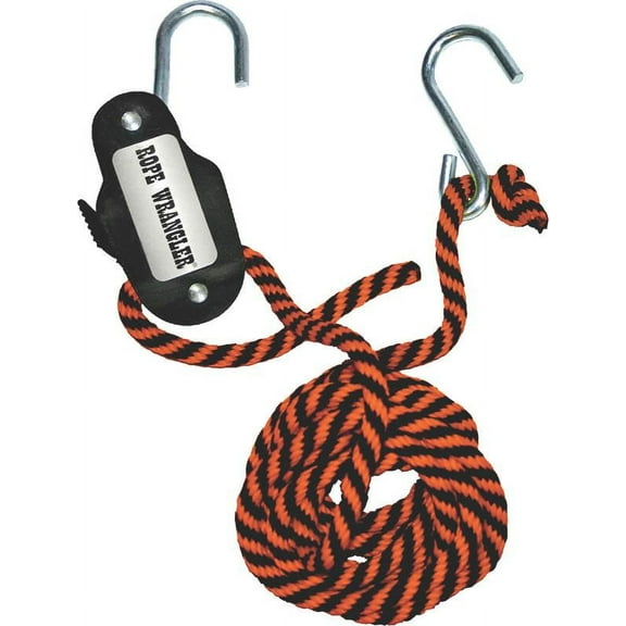 Rope Wrangler 07007 Tie Down, 250 lb 16 ft L x 3/8 in W