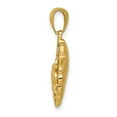 thumbnail image 2 of FJC Finejewelers 14k Yellow Gold Sea Turtle In A Shell Charm, 2 of 6