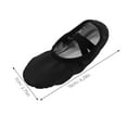 thumbnail image 2 of UPGRATOR 1Par Zapatillas De Ballet Para Mujer Con Suela Flexible Y Material PU Negro, 2 of 6