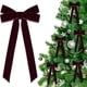 thumbnail image 5 of Billuyoard Juego de 12 adornos navideños de terciopelo con 12 lazos para decoración navideña de interiores. Lazos de terciopelo para el árbol Kits de decoración para fiestas naranja, 5 of 6