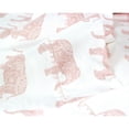thumbnail image 3 of Melange Home 400 Thread Count Elephants Embroidered Sheet Set - 4 Color Pink - Twin, 3 of 5