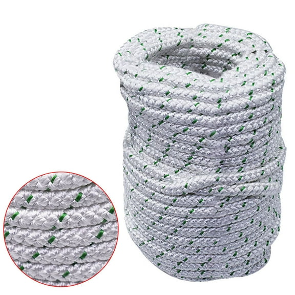 EPOTOOR 3/7 "x 150' Double Braided Rope (Blue, White) Tensile Strength 2645 Lbs