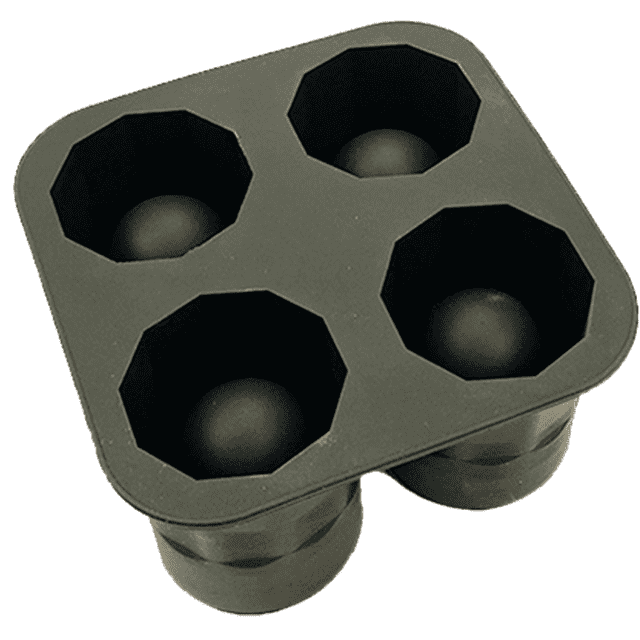 Molde para Bandeja de Hielo para Whisky - 4 Bonitas Copas de Hielo redondas