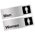 thumbnail image 1 of Letrero para puerta de baño Letrero para puerta de inodoro Letrero para baño Letrero para baño para hombres y mujeres Indicador para baño para el, 1 of 10