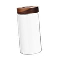 thumbnail image 2 of Coffee Bean Container Clear Glass Jar with Airtight Seal for Espresso Beans Flour Sugar Kitchen Cafe Shop, 2 of 9
