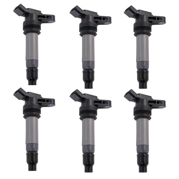 TRQ 6 Piece Engine Spark Ignition Coil Set Direct Fit for Volvo Land Rover ICA64263