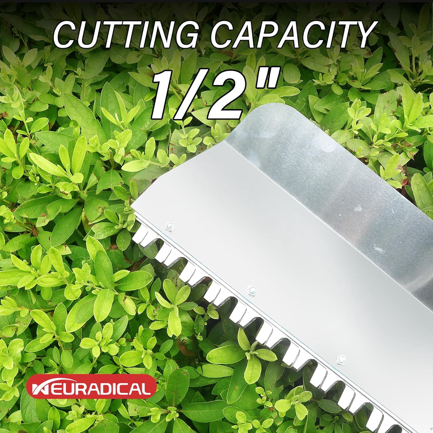 20 Inch Cordless Hedge Trimmer with 21V Battery for Efficient Garden Maintenance
