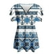 thumbnail image 4 of Blusa de manga corta con cuello en V y cremallera suelta para mujer OAVQHLG3B Store lin121212, 4 of 4