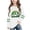 White, variant on Long Sleeve St. Patrick's Day Shirt for Girls White Cute Leprechaun Rainbow Shamrock Kids Holiday Top,Size 3 T
