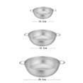 thumbnail image 2 of 3pcs Stainless Steel Micro-Perforated Kitchen Strainer, Pasta Strainer with Handles, Colander for Pasta, Fruit, Rice, Vegetables, Healthy and Highly Polished, Dishwasher Safe, 2 of 6