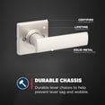thumbnail image 4 of Breton Matte Passage Door Handle Modern Dcor Door Hardware Reversible Hall/Closet Door Handle Microban Embedded Finish, 4 of 10