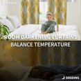 thumbnail image 5 of Yellow Geometric Blackout Curtains for Bedroom/Living Room, Thermal Insulated Kitchen Curtains, Morocco Modern Abstract Plaid Art Grommet Darkening Window Treatment Drapes 42"x63"x2, 5 of 8