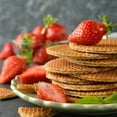 thumbnail image 5 of Le Chic Patissier Original Stroopwafels Toasted Waffles Filled with Caramel, 44.4oz Box (40 Waffles Total) Holiday Snacks Coffee Gourmet Vintage Gift, 5 of 7