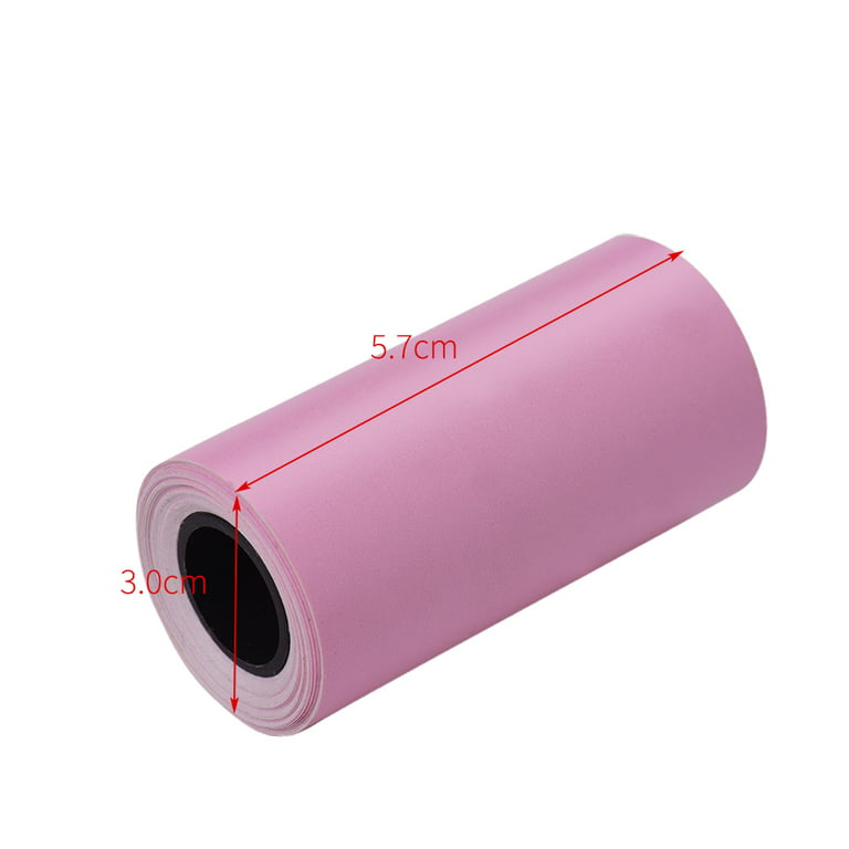 Colorful Non-Adhesive 5-Year Long-Lasting Yellow/ Blue/ Pink Thermal Paper  For T02 & M02X丨3 Rolls