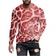 thumbnail image 2 of Blusas y camisas de manga larga con cuello redondo para hombre, blusa informal de manga larga con cuello redondo y estampado., 2 of 5