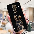 thumbnail image 5 of Note8pro Plating Rabbit Holder Lanyard Case On For Xiaomi Redmi Note 8 Pro 8pro 9 9s 7 8t Redmi9 Silicone Stand Cover Note8 2021, 5 of 5
