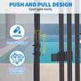 thumbnail image 4 of Removable Mesh Pool Safety Fence Gate with Stainless Steel Fastener, Easy DIY Installation for Child and Pet Protection, Weather Resistant, Fits Inground Pools, 4x2.5 ft or 4x12 ft or 4x108 ft, Black, 4 of 8