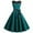 Green, variant on XFLWAM Women's 1950s Vintage Rockabilly Swing Dress Crew Neck Floral Lace Cocktail Party Dress Wedding Prom Evening Dresses Green XXL