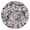 Mandala, variant on Paisley Tablecloth Ethnic Floral Abstract Pattern Waterproof Round Cover with Elastic Fit and Back for Home