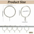 thumbnail image 2 of SOFPLATE 28Pcs Silver Drape Rings Curtain Rings with Eyelets Metal Hanging 1.5 Inch Round Iron Drapery Sliding Hook Rod Ring Accessories for DIY Sliding Window Pinch Brush Pleated Drapes Curtains Rods, 2 of 5