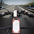 thumbnail image 4 of EeaseCA Bike Travel Navigate Holder Mobile Phone Bracket Anti-fall Silicone Strap Motorcycle Bike Outdoor Riding Stand (Black), 4 of 7